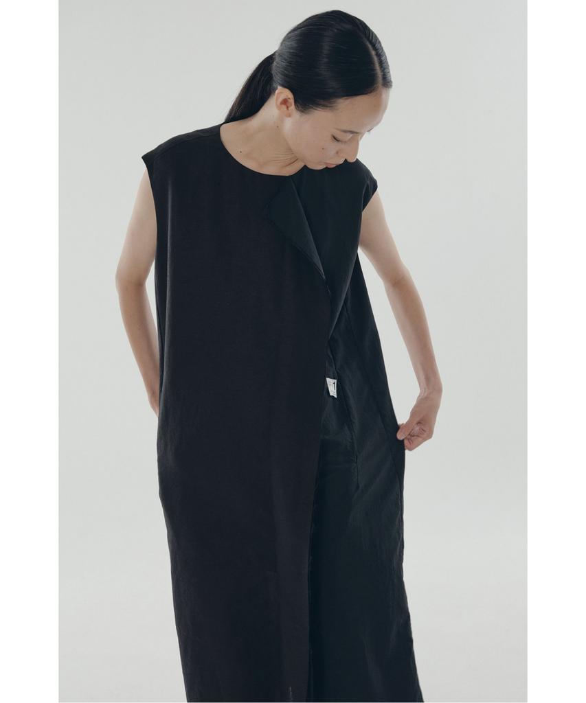Recorde Split Square Sleeveless Dress_Rqdam25556Bkx
