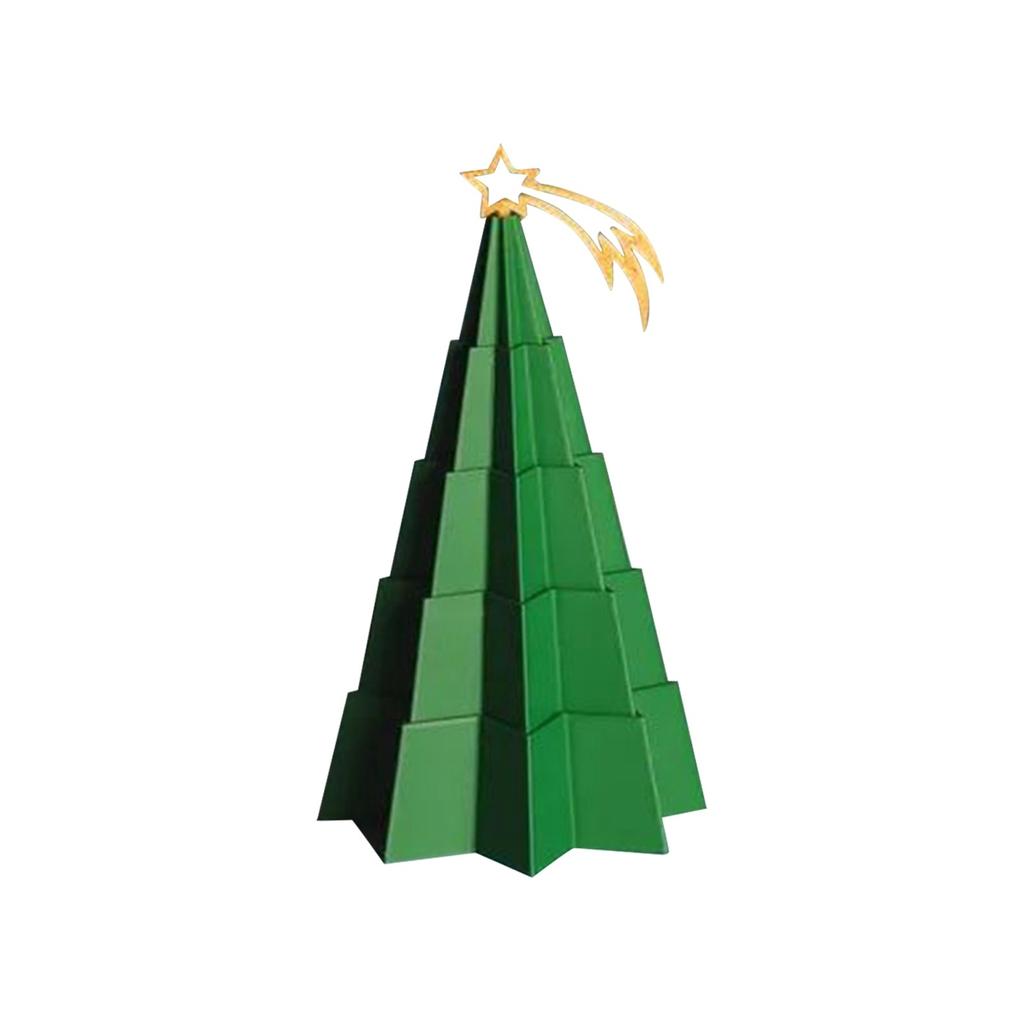 3D Printed Christmas Colorful Decoration Retractable Christmas Tree Figurine Toy