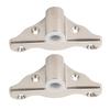 2PCS Marine Grade 316 Stainless Steel Oarlock Socket 1/2in Polished Finish Row Lock Socket Oarlock Support Bracket Yacht Use