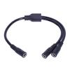 DC5.5x2.1mm Power Supply Splitter Cord DC5521 Y Splitter Power Cable DC5.5x2.1mm Female Wire for Surveillances Camera