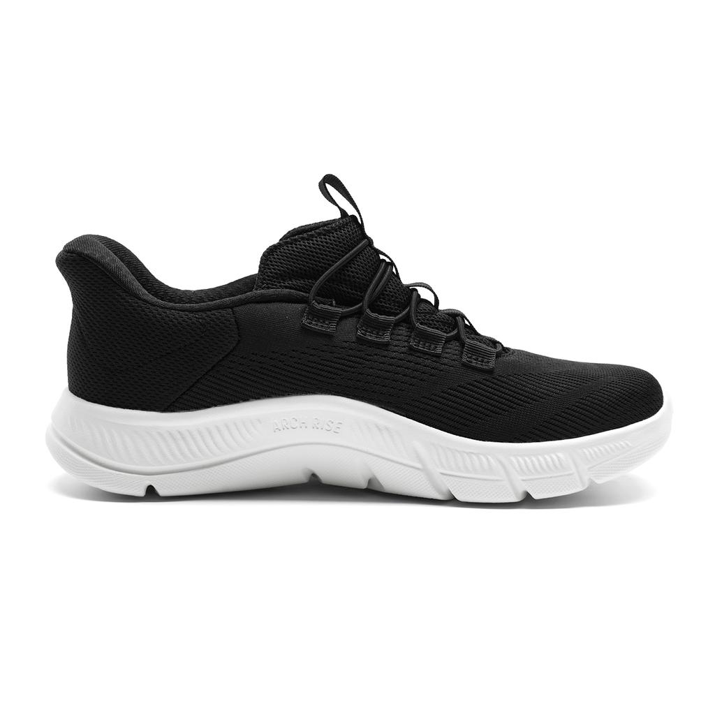 adidas Cloudfoam Амортизация Дышащие Легкие Низкие Ходьба Обувь Унисекс Черный Белый KJ5916