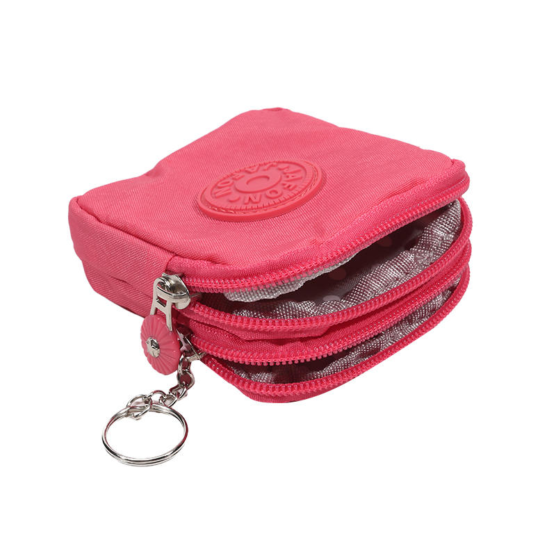 Дорожный кошелек для монет Стеганый держатель для ID Ключница Кошелек для монет Многофункциональный держатель для карт Портативный Водонепроницаемый Кошелек для повседневного использования