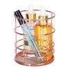 2Pcs Rose Gold Pen Holder Hollow Design Storage Container  Makeup Organizer