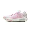 Li Ning Амортизирующие Нескользящие Износостойкие Дышащие Упругие Сцепление Низкие Баскетбольные Кроссовки Мужские Розово-Фиолетовые ABPV011-3