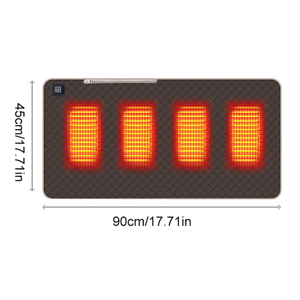 Кемпинговый стул с подогревом, 4 зоны подогрева, USB электрическая грелка, зимняя термо-греющая подушка для сиденья, 3 режима регулировки температуры