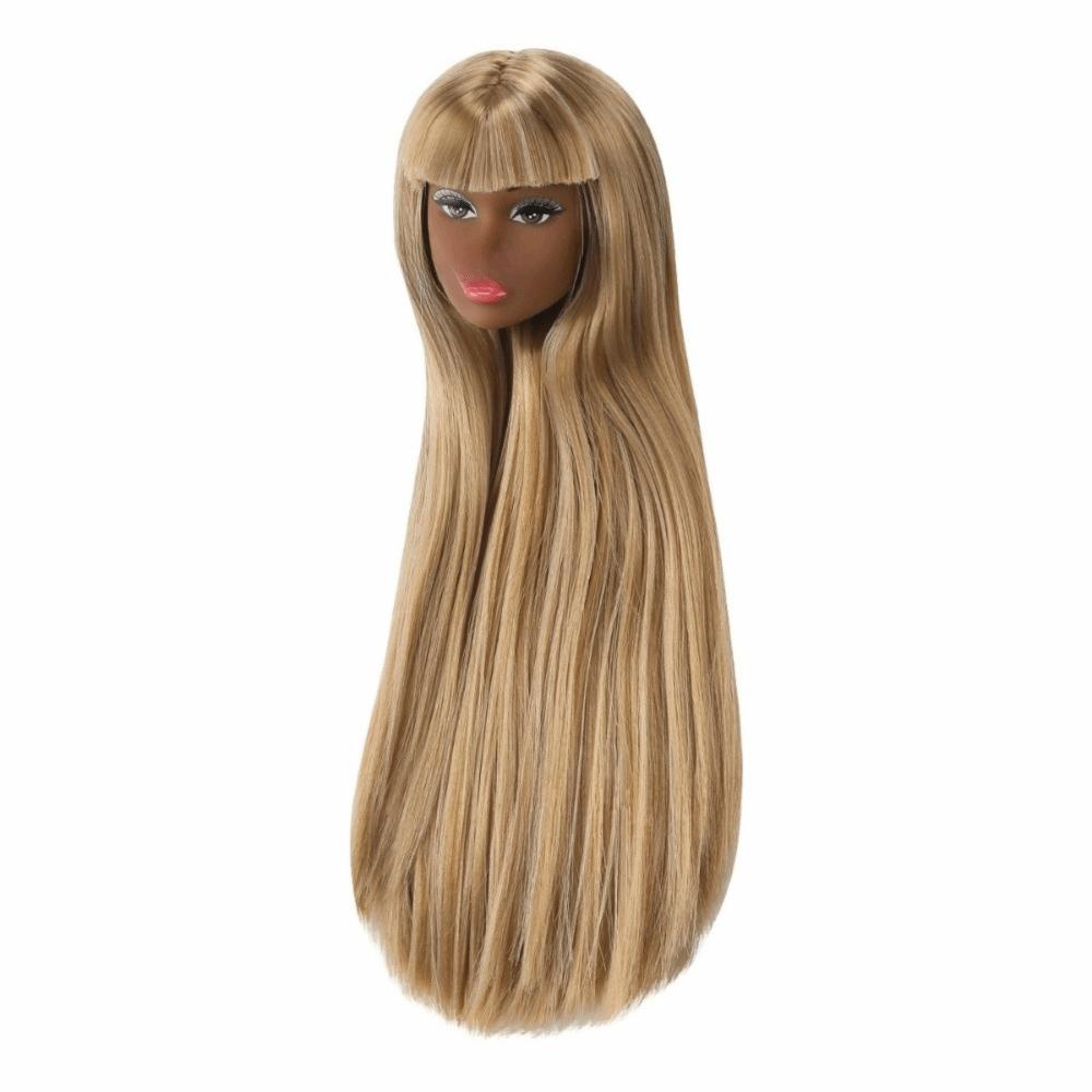 Белая Обычный Загар Кукольная Голова Длинные Волосы Голова Модной Куклы для 11,5-дюймового BJD Кукольного Тела