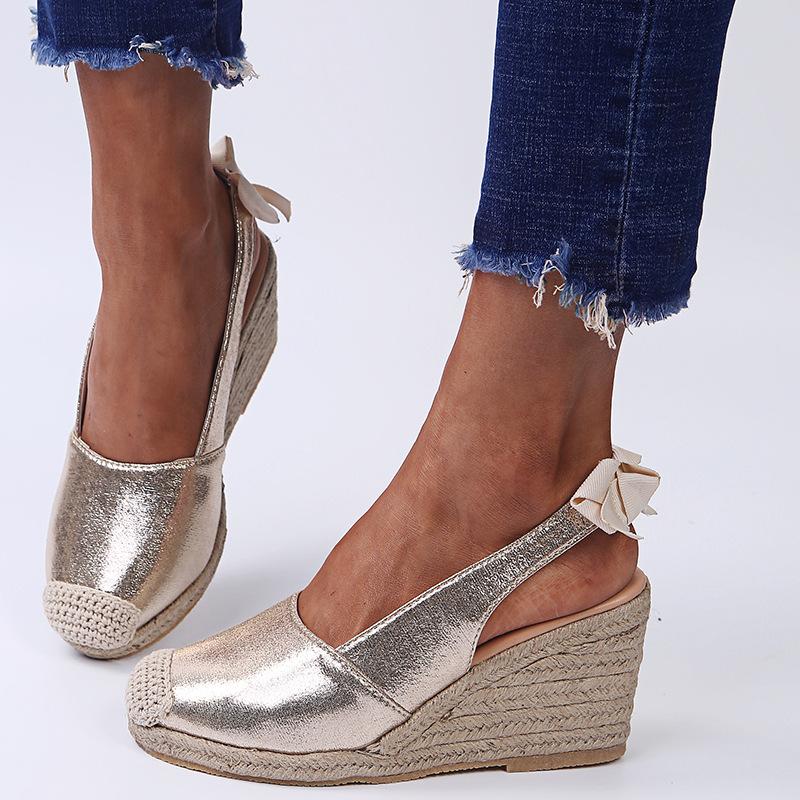 Модная обувь женские босоножки с бантом лето 2024 корейский стиль ручная работа большие размеры шлепанцы со змеиным принтом zapatos de mujer на среднем каблуке элегантные