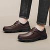 2024 Мужские брендовые туфли из натуральной кожи 36-47, мягкие кожаные туфли-оксфорды на шнуровке для вождения, повседневные нескользящие туфли из натуральной кожи