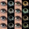 Цветные контактные линзы 1 пара серые линзы с естественным зрачком синие модные линзы для очков зеленые линзы годовые фиолетовые контактные линзы косметические линзы