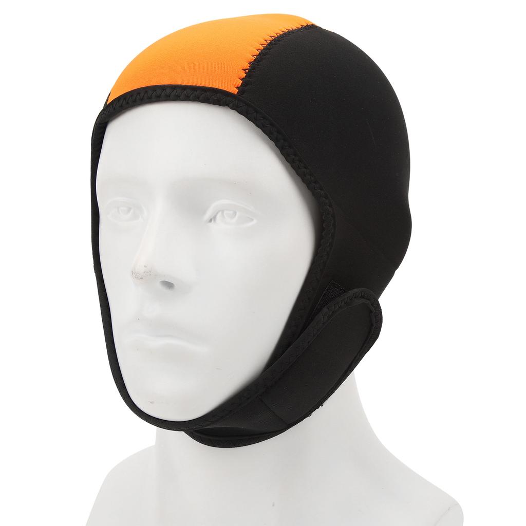 Гидрокостюм Капюшон Термальный Плавательный Серфинг Дайвинг Капюшон Защита от Солнца УФ Быстросохнущий для Мужчин Женщин Черный Оранжевый