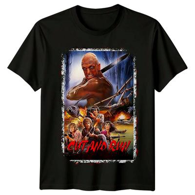 Сбежать (1985) Футболка в стиле ретро 80-х, вдохновленная кинопостерами, унисекс.
