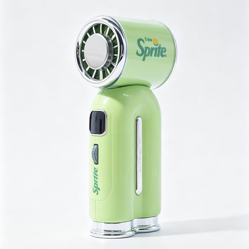 Coca-Cola x Sprite USB Rechargeable Handheld Mini Fan with Three Speeds