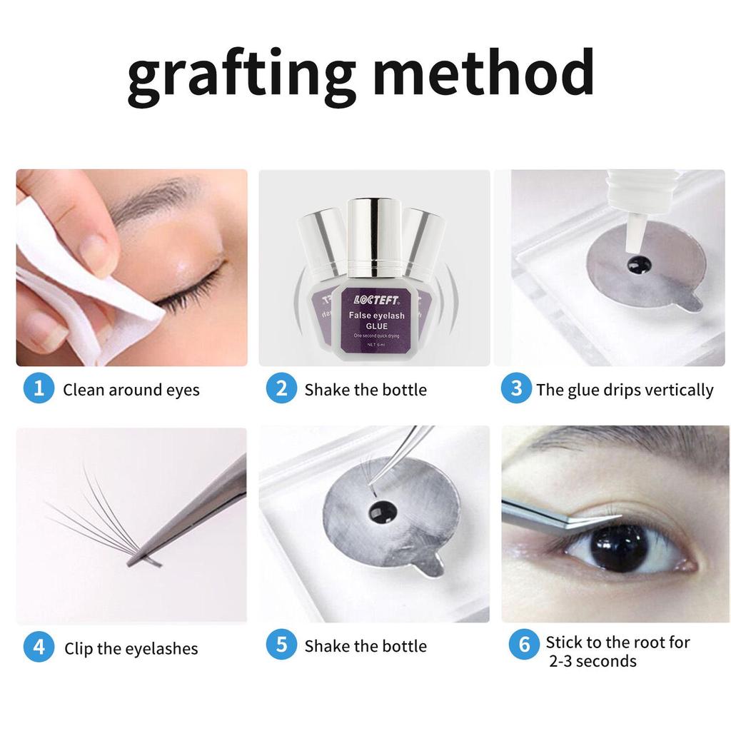 Стойкий, Не вызывающий раздражения Клей для наращивания ресниц - Быстросохнущий и Мягкий клей для салонного использования
