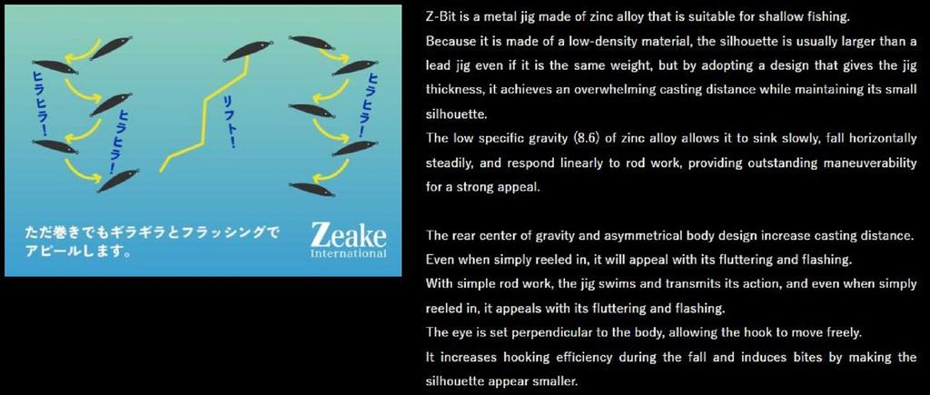 Zeake Metal Jig Z Bit 20 grams 109 (3079)