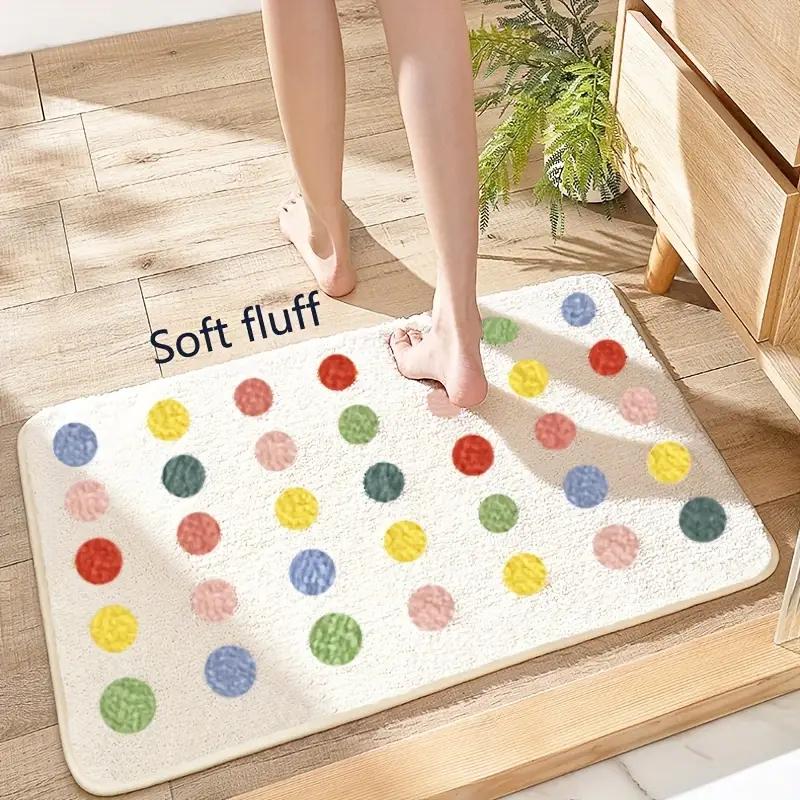 Коврик для ванной комнаты Нескользящий Мягкий коврик для душа Милый коврик для ванной для детей Водопоглощающие Толстые Пушистые Напольные коврики для украшения дома