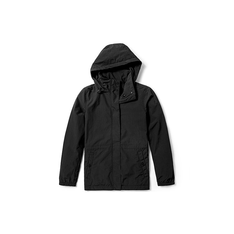 Timberland Уличная однотонная куртка с капюшоном, женские куртки, черные A5WSH-001