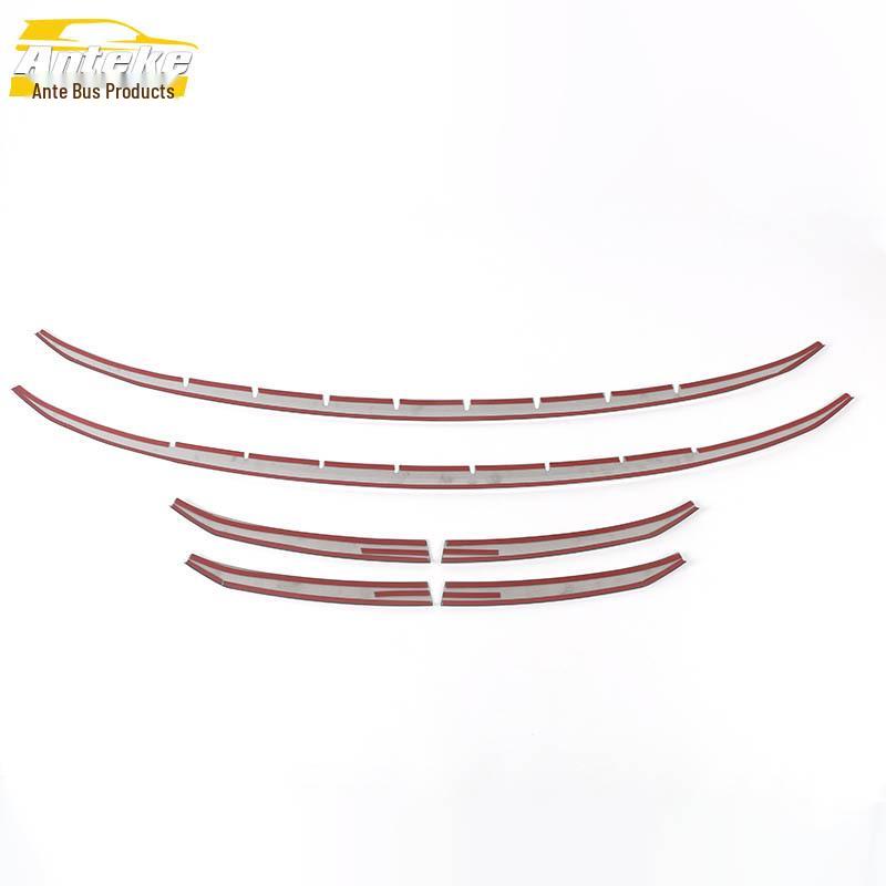 Binrui COOL Stainless Steel Center Grille Trim for 22 Models - Scratch-Resistant Bright Strip Modification