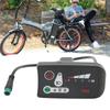 ABS Electric Bike Display E-Bike Control Panel for 22.2mm Handlebars Electric Bike Modification