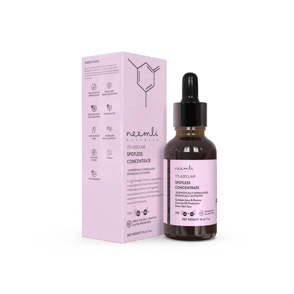 Neemli Naturals 17% Azeclair Spotless Concentrate Serum увлажняет кожу