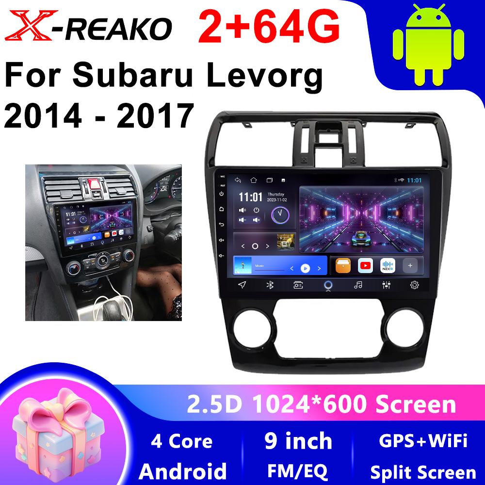 Android Головное устройство для Subaru Levorg 2014-2017 Carplay Auto Автомагнитола Мультимедийный видеоплеер Навигация GPS 4G WIFI QLED