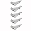 5-Piece F-52 Science Fiction Stealth Fighter Fighter Model with Landing Gear and Opening Wings, 1/2000, 1/700, and 1/350 Scale Airplane Model (1/700 (
