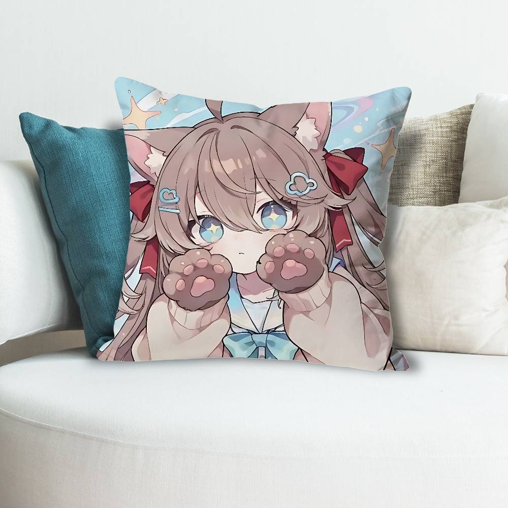 Чехлы для подушек Neuro SSama EEvil Vtuber для спальни, гостиной, дивана, домашнего декора, полиэстеровая наволочка на молнии