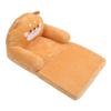 Kids Chair Couch Cartoon Folding Cute Couch Portable Sofa Chair for Home Schools Brown Puppy 2