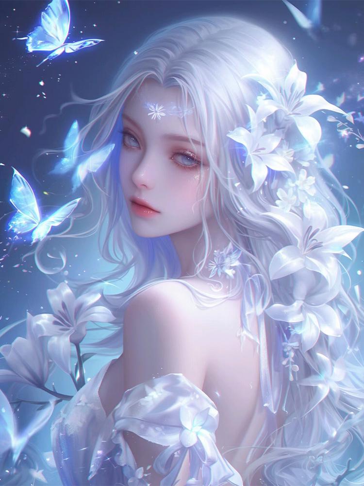 5D DIY Полный Круглый Квадратный Алмазный Рисунок Мультфильм Бабочка Девушка Набор Мозаика Домашнее Украшение Искусство Ремесло Домашнее Украшение Подарок