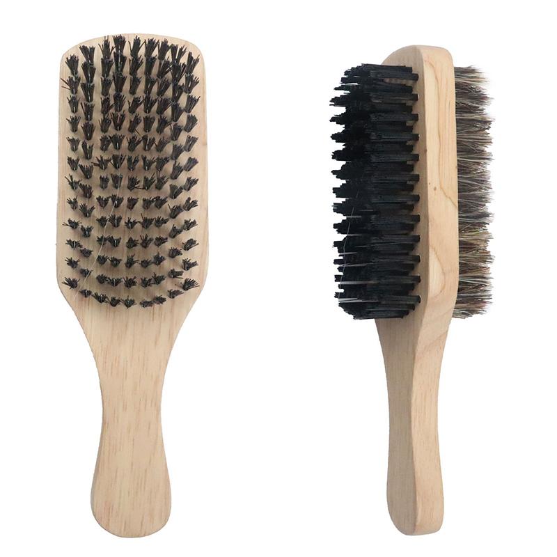 1Pc Eco Friendly Boar Bristle Men'S Shaving Brush Portable Barber Natural Beard Brush For Facial Cleaning Mustache Tools