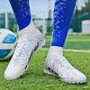 Unisex High -top Football Shoes Broken Nail TF Adult Student Training Shoes Artificial Grass Game Football Boots