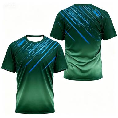 Sports Refreshing Theme Short Sleeved Men's Thin Breathable Fitness T-shirt