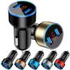 Car Charger 3.1A Quick Charge Dual USB Port LED Display Lighter Phone Adapter for iPhone 12 11 8 Xiaomi Redmi Sansung