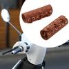 2 Pieces Handlebar Covers Parts Easy Installation Decor PU Leather Brake Clutch for Electric