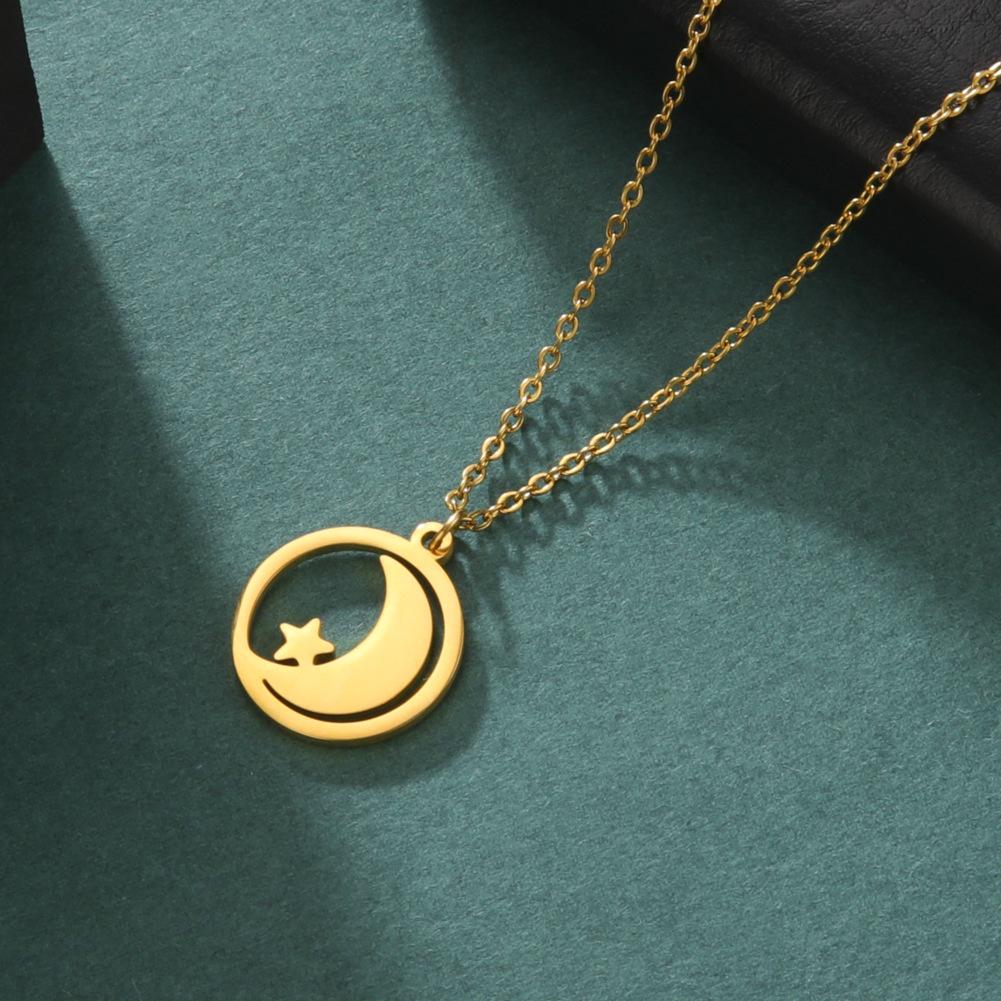 Ожерелье с символом исламского полумесяца для женщин, подвеска в виде полумесяца и звезды, модный изысканный минималистский исламский религиозный мусульманский ювелирный подарок