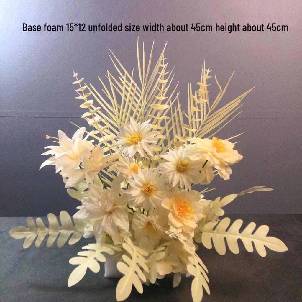 Большой набор для украшения свадебной дорожки и Т-сцены из шелковых цветов