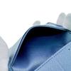 LOUIS VUITTON M61821 Business card holder Pass case Regular holder Epi Epi Organizer De Poch Card Case Blue Epi Used