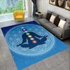 Colorful Yoga Pattern Floor Mats Door Decoration Home Living Room Floor Mats