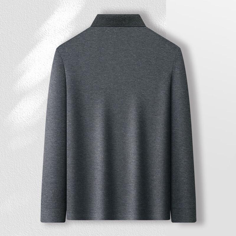 Мужская клетчатая рубашка-поло MONTAGUT с планкой, 100% хлопок, с длинным рукавом