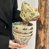 Керамическая пиала для риса в японском стиле, бытовая, новая, особенная, красивая, пиала, высокоценный набор столовой посуды, подарок