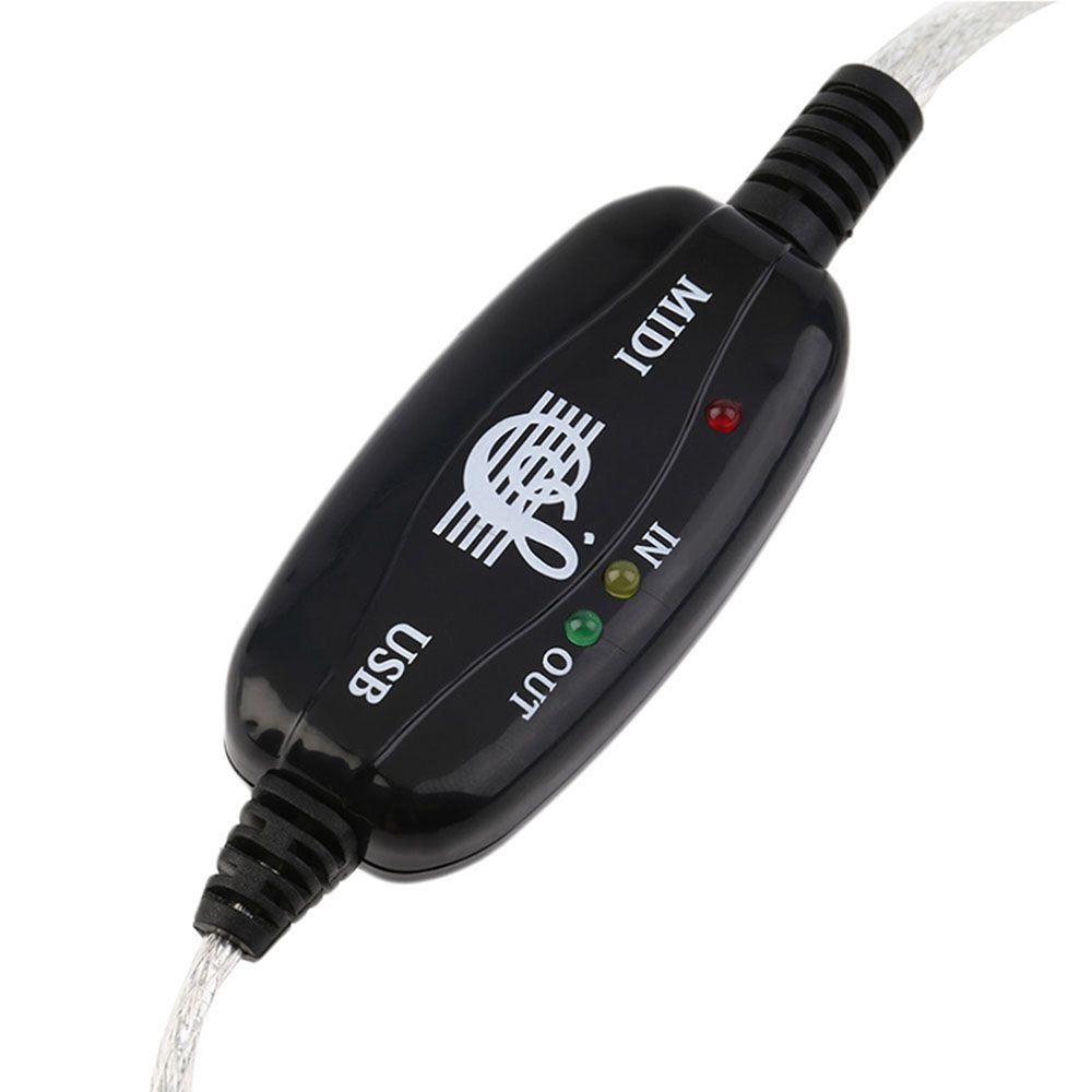 Out for Keyboard PC MIDI Interface MIDI Cable MIDI to USB Cable USB IN-OUT Converter Drum Adapter