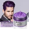 100ML Disposable Hair Dye Cream Colorful Natural Plants Washable Safe Men Women Unisex Temporary Hair Coloring Wax Instant Hairstyle Color Clay Gel