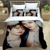 KPOP S-Stray-K-Kids принт Комплекты постельного белья изысканный комплект постельного белья пододеяльник комплект постельного белья роскошный подарок на день рождения