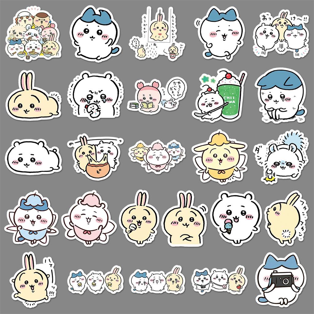 51 Cartoon Stickers Cute Emoticon Packs Ji Kawa Decorative Mobile Phone Case Water Cup Guka Stickers