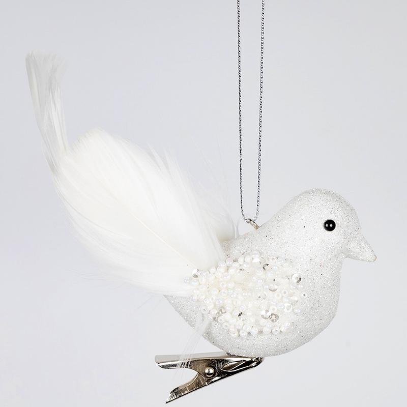 1 шт. Изысканный модный праздничный кулон с перьями и птицами, рождественское елочное украшение, рождественский кулон