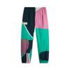 Li Ning 2024 Honor Color Block средней посадки удобные дышащие универсальные брюки-джоггеры унисекс темно-синие медно-зеленые с принтом AYKU937-2