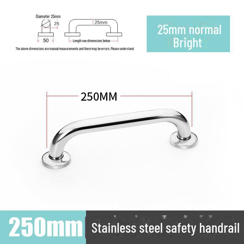 304 Stainless Steel Barrier-Free Bathroom Safety Handrail for Disabled and Elderly