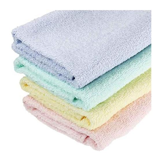 Hayashi Face Towel, Traditional Bath Towel, Made in Japan, 34x85cm, Green, FI204204, Osaka Senshu, Post-Bleached, Highly Absorbent, 100% Cotton
