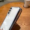 Для Samsung Galaxy S24 S23 S22 S21FE Plus S25 ULTRA Роскошный Прозрачный Защитный Чехол из Жесткого Акрила и Силикона