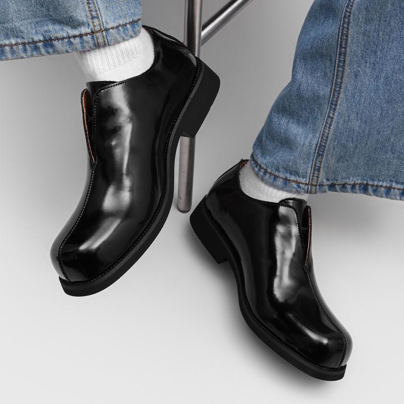Men Casual Dress Shoes Leather Look Derby Lace Up Business Office Walking Shoes Comfortable Smart Daily Footwear Daily Wear