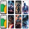 Marvel Captain America черный силиконовый чехол для телефона Samsung Galaxy A01 A03 Core A04 E A02 A05 A10 A20 A21 A30 A50 S A6 A8 + A7
